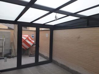 GERVENTANAS Cerramiento antracita techo Fijo Mate