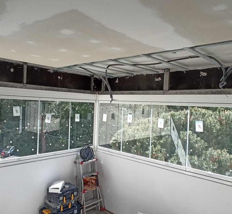 cortina en obras
